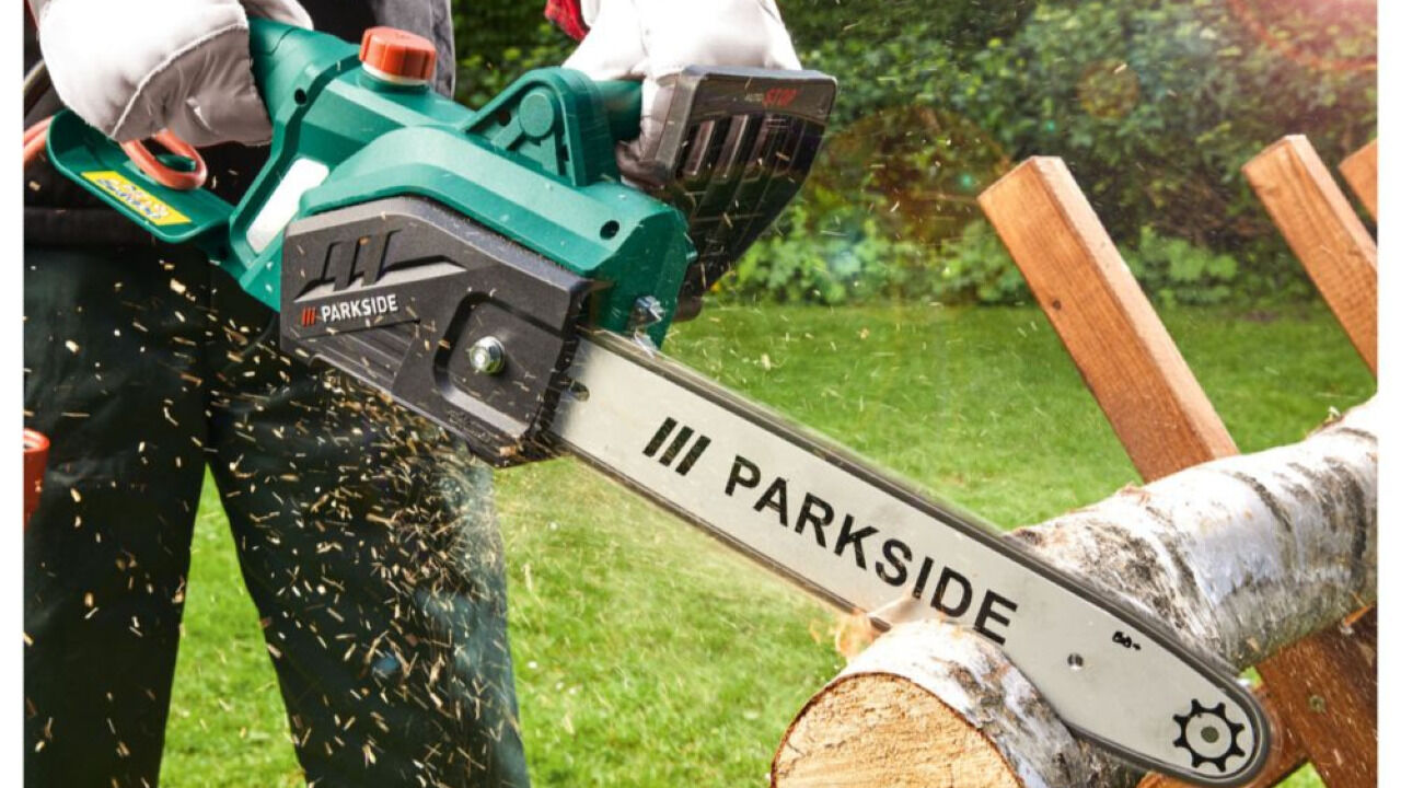 Kettensäge mit Parkside Logo