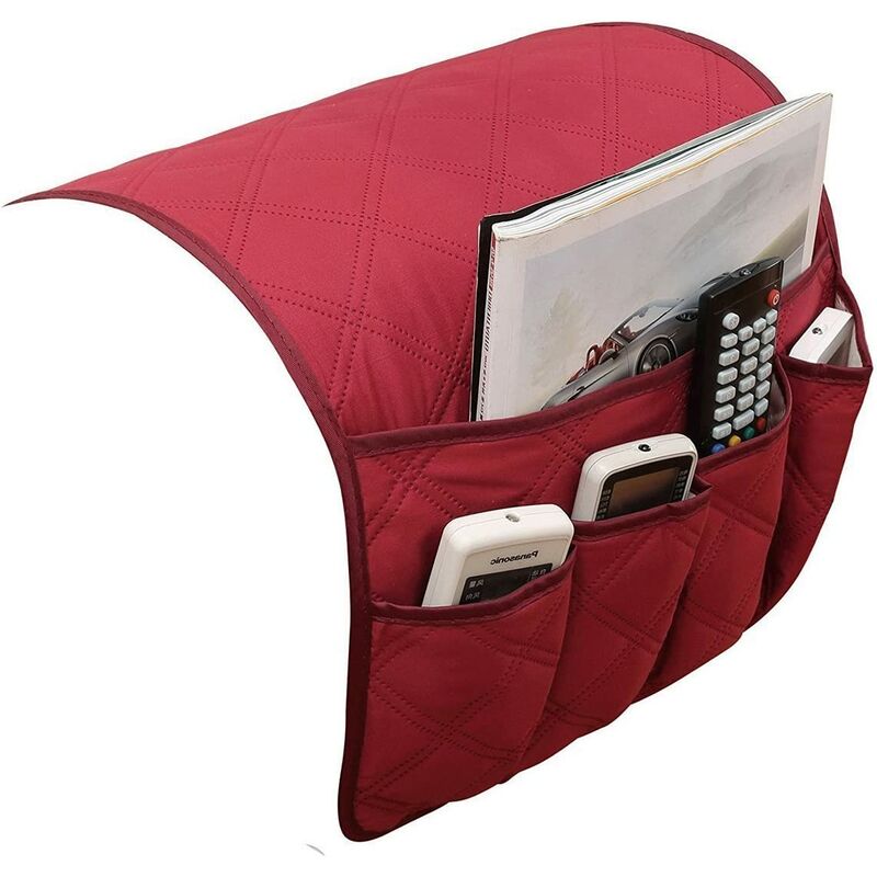 ▻ Oylda - Wasserdichte Couch Armlehne Organizer Sofa Arm Caddy Tray Tidy  Hanging Storage Bag, Rot ab 18,82€