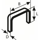 Bosch Feindrahtklammer Typ 53, 11,4 x 0,74 x 6 mm, 1000er-Pack, rostfrei (2 609 200 214), image _ab__is.image_number.default