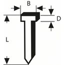 Bosch Tackernagel Typ 47, 1,8 x 1,27 x 30 mm, 1000er-Pack (2 609 200 249), image _ab__is.image_number.default