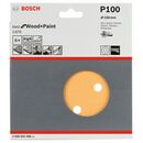Bosch Schleifblatt C470 für Exzenterschleifer, 150 mm, 100, 6 Löcher, Klett, 5er-Pack (2 608 605 088), image _ab__is.image_number.default