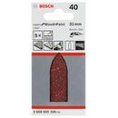 Bosch Schleifblatt C430, 32 mm, 40, ungelocht, 5er-Pack (2 608 605 166), image 