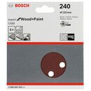 Bosch Schleifblatt C430, 125 mm, 240, 8 Löcher, Klett, 5er-Pack (2 608 605 645), image _ab__is.image_number.default