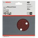 Bosch Schleifblatt C430, 150 mm, 40, 6 Löcher, Klett, 5er-Pack (2 608 605 716), image 