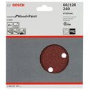 Bosch Schleifblatt C430, 150 mm, 60, 120, 240, 6 Löcher, Klett, 6er-Pack (2 608 607 247), image _ab__is.image_number.default