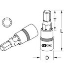 KS Tools 1/2" CHROMEplus Bit-Stecknuss Innensechskant, kurz, 6mm, image _ab__is.image_number.default