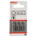 Bosch Schrauberbit Extra-Hart HEX 4, 25 mm, 3er-Pack (2 607 001 724), image 