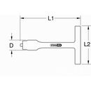 KS Tools 3/8" Festeingestellter T-Griff-Drehmomentbegrenzer mit Schutzisolierung, 25Nm, image _ab__is.image_number.default