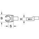 KS Tools 9x12mm Einsteck-Ringschlüssel offen, 13mm, image _ab__is.image_number.default