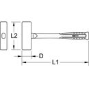 KS Tools BRONZEplus Minenhammer 2500 g, mit Fiberglasstiel, image _ab__is.image_number.default