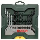 Bosch Mini-X-Line Mixed-Set, 15-teilig, 5 Stein-, 5 Metall-, 5 Holzbohrer (2 607 019 675), image _ab__is.image_number.default