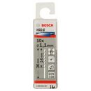 Bosch Metallbohrer HSS-G, DIN 338, 1,1 x 14 x 36 mm, 10er-Pack (2 608 585 467), image 