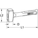 KS Tools EDELSTAHL Fäustel mit Fiberglasstiel, 6300g, image _ab__is.image_number.default