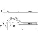 KS Tools Fester Hakenschlüssel mit Zapfen, 95-100 mm, image _ab__is.image_number.default