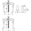 KS Tools Hydraulischer Universal-Abzieher 2-armig 110-520x225mm, image _ab__is.image_number.default
