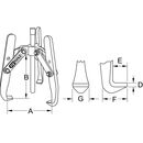 KS Tools Hydraulischer Universal-Abzieher 3-armig, 50-350mm, 235mm, image _ab__is.image_number.default