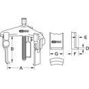 KS Tools Schnellspann-Abzieher 3-armig schlank, 60-200mm, image _ab__is.image_number.default