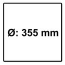 Fein Aluminium Cutting Kreissägeblatt 355 x 2,8 x 25,4 mm ( 63502302000 ) für MKAS 355, image _ab__is.image_number.default