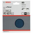 Bosch Schleifblatt F550, Expert for Metal, 125 mm, 80, ungelocht, Klett, 5er-Pack (2 608 608 Y15), image _ab__is.image_number.default