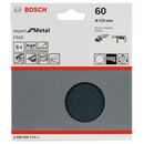 Bosch Schleifblatt F550, Expert for Metal, 125 mm, 60, ungelocht, Klett, 5er-Pack (2 608 608 Y14), image _ab__is.image_number.default