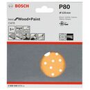 Bosch Schleifblatt C470, 125 mm, 80, Multilochung, Klett, 5er-Pack (2 608 608 X73), image _ab__is.image_number.default