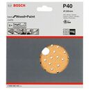 Bosch Schleifblatt C470, 150 mm, 40, Multilochung, Klett, 5er-Pack (2 608 608 X81), image 