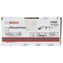 Bosch Schleifblatt Papier C470, 115 mm, 100, ungelocht, Klett, 50er-Pack (2 608 621 040), image 