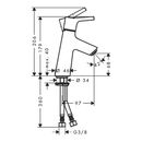 hansgrohe Einhebel-Waschtischmischer 80 TALIS S DN 15 ohne Ablaufgarnitur chrom, image _ab__is.image_number.default