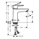 hansgrohe Einhebel-Waschtischmischer 110 TALIS E ohne Ablaufgarnitur chrom, image _ab__is.image_number.default