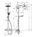 hansgrohe Showerpipe CROMETTA S 240 1JET DN 15 16 l/ min chrom, image _ab__is.image_number.default