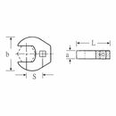 Stahlwille CROW-FOOT-Schlüssel heavy-duty SW.1 1/2" Innen-4kant 1/2" L.76mm, image _ab__is.image_number.default