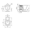 Ideal Standard Wand-Tiefspül-WC AquaBlade CONNECT AIR 360 x 540 x 350 mm weiß, image _ab__is.image_number.default