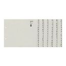 Leitz Registerserie 13120085 DIN A4 A-Z für 12Ordner Tauenpapier grau, image 