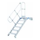 ZARGES LM-Treppe mit Plattform 60° 19 Stufen, 1000 mm breit, Höhe 4.75 m, image 