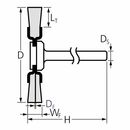 PFERD Rundbürste mit Schaft, ungezopft RBU MES 46 0.1 mm, image _ab__is.image_number.default