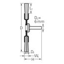 PFERD Rundbürste mit Schaft, ungezopft RBU 6010/6 INOX 0,20, image _ab__is.image_number.default