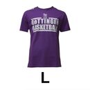 Basketball T-Shirt Göttingen BG Veilchen Größe L Lila 100% Baumwolle K1X, image 