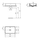 Ideal Standard Aufsatzwaschtisch STRADA II mit Überlauf, ohne Hahnloch 600 x 400 x 175 mm weiß, image _ab__is.image_number.default