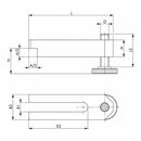 AMF Spanneisen 6315V abgesetzt mit Stützschraube für T-Nut 10 mm H 8 - 47 mm, image _ab__is.image_number.default