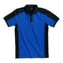 FHB KONRAD Polo-Shirt royalblau-schwarz Gr. M, image 