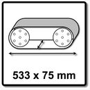 Festool L533X 75-P60 RU2/10 Rubin 2 Schleifband 10Stück P60 für Holzwerkstoffe 533x75 mm ( 499156 ), image _ab__is.image_number.default