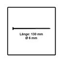 Fischer Power-Fast II FPF II Spanplattenschraube 6,0x130 mm 100 Stück ( 670461 ) Senkkopf mit Torx Teilgewinde galvanisch verzinkt, blau passiviert, image _ab__is.image_number.default