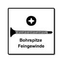 SPAX GIX-D Schnellbauschrauben 3,5x45 mm Bohrspitze Phosphatiert 1000 Stück ( 1991170350456 ) Vollgewinde , Trompetenkopf, Kreuzschlitz H2, image _ab__is.image_number.default