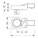 HAZET Einsteck-Umschaltknarre 6604-1 Einsteck-Vierkant 14 x 18 mm Vierkant massiv 12,5 mm (1/2 Zoll), image _ab__is.image_number.default