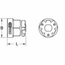 KS Tools GEARplus Bit-Adapter, 5/16"x13mm, image _ab__is.image_number.default