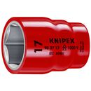 KNIPEX 98 37 16 Steckschlüsseleinsatz für Sechskantschrauben mit Innenvierkant 3/8" 46 mm, image 