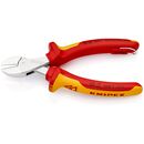 KNIPEX 73 06 160 T X-Cut® Kompakt-Seitenschneider isoliert mit Mehrkomponenten-Hüllen, VDE-geprüft; mit integrierter isolierter Befestigungsöse zum Anbringen einer Absturzsicherung verchromt 160 mm, image _ab__is.image_number.default