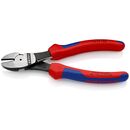 KNIPEX 74 12 180 Kraft-Seitenschneider mit Mehrkomponenten-Hüllen schwarz atramentiert 180 mm, image _ab__is.image_number.default