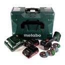Metabo CC 18 LTX Akku Winkelschleifer 18 V 76 mm Brushless + 2x Akku 4,0Ah + Ladegerät + MetaLoc, image 