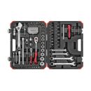GEDORE red Steckschlüsselsatz, Set 97tlg, 1/2 1/4 Zoll Antrieb, Adapter Werkzeug, Knarre Nüsse Bithalter Bits, R46003097, image 